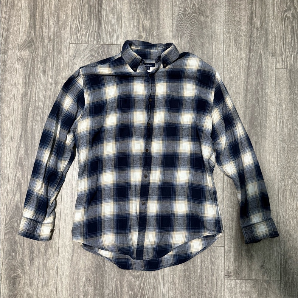 Men's Blue Plaid Shirt